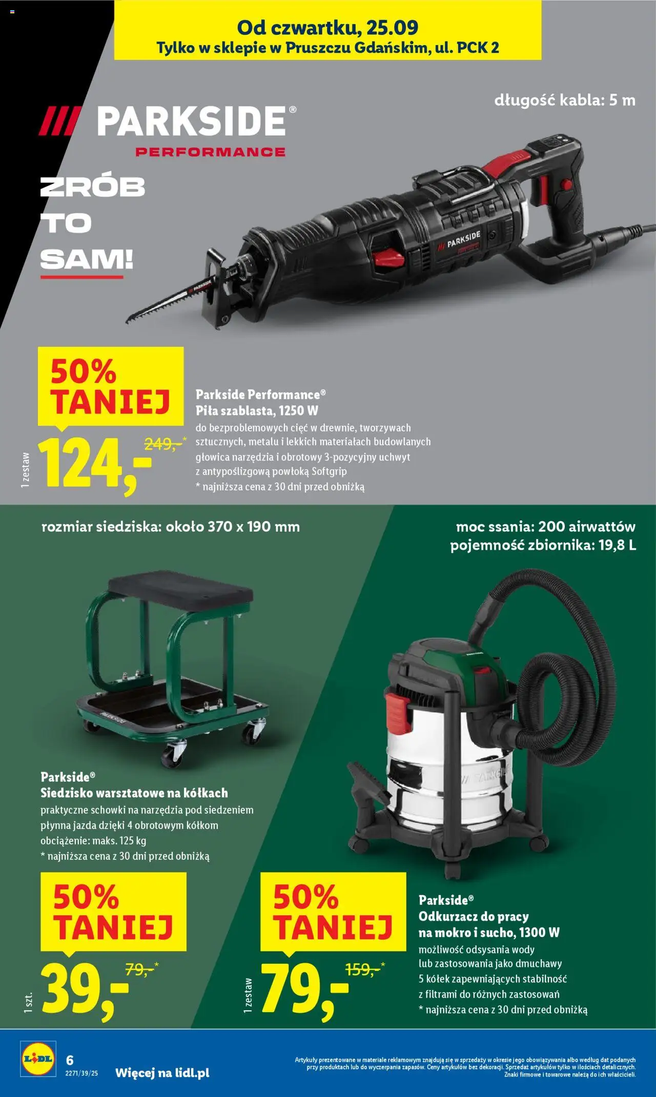 Lidl Gazetka - Wielkie otwarcie od 25.09.2025 | Strona: 6 | Produkty: Odkurzacz, Cleaner
