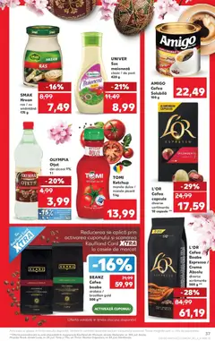 Ofertele Kaufland valabile de la 11.03.2026 | Pagină: 37 | Produse: Cremă, Oțet, Smântână, Maioneză