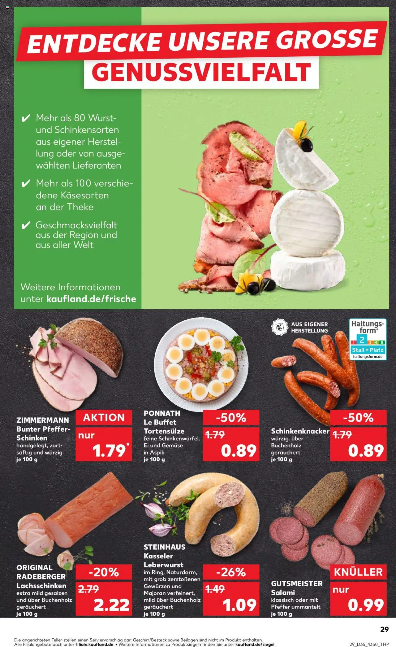 Kaufland prospekt Potsdam	 – gültig ab 07.09.2025 | Seite: 29 | Produkte: Theke, Pfeffer, Salami, Schinken
