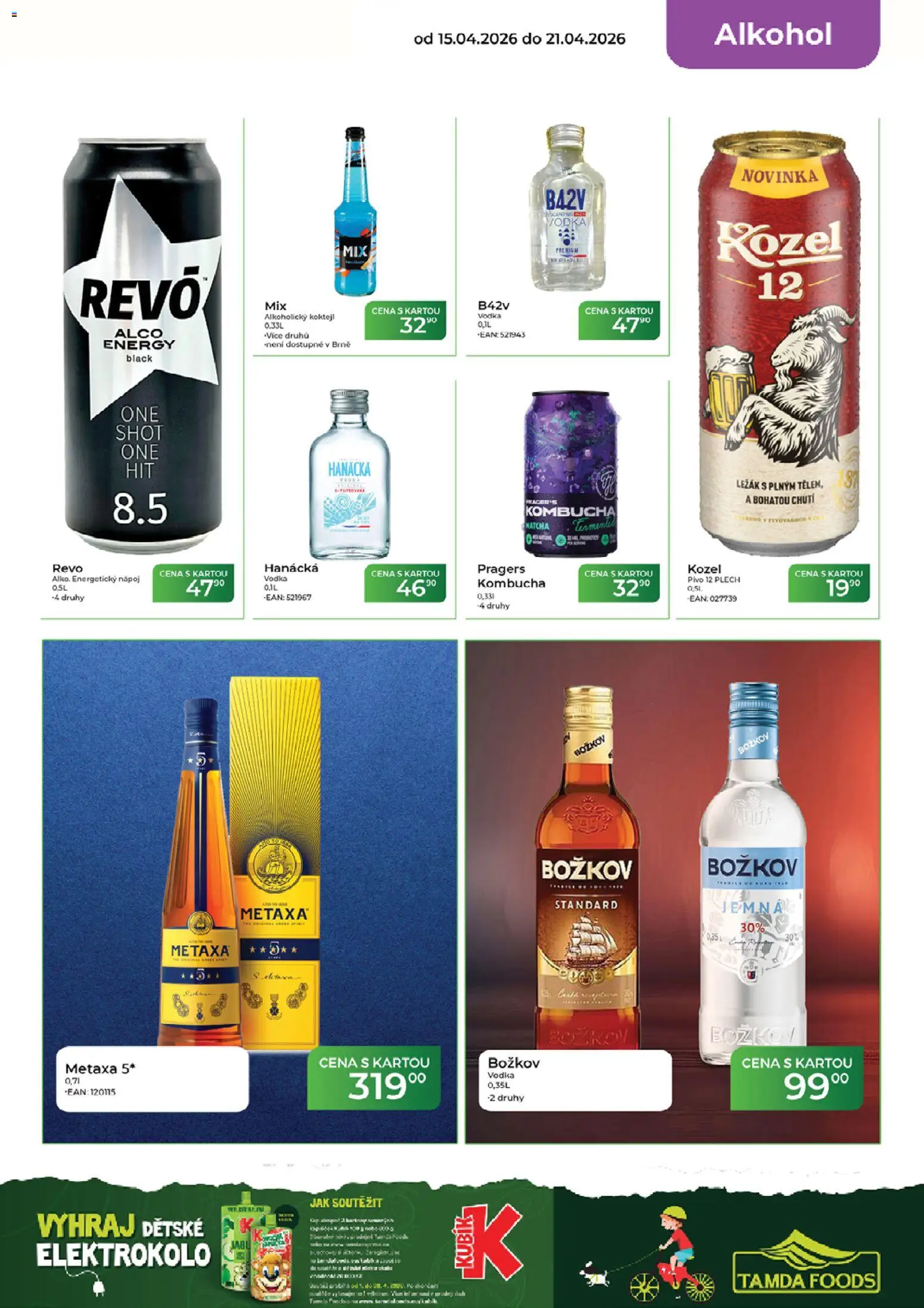 Tamda Foods leták od 15.04.2026 | Strana: 17 | Produkty: Kozel, Energetický nápoj, Metaxa, Plech