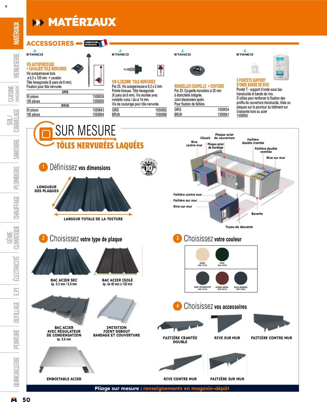  | Page: 50 | Produits: Tuyau, Couverture, Bavette
