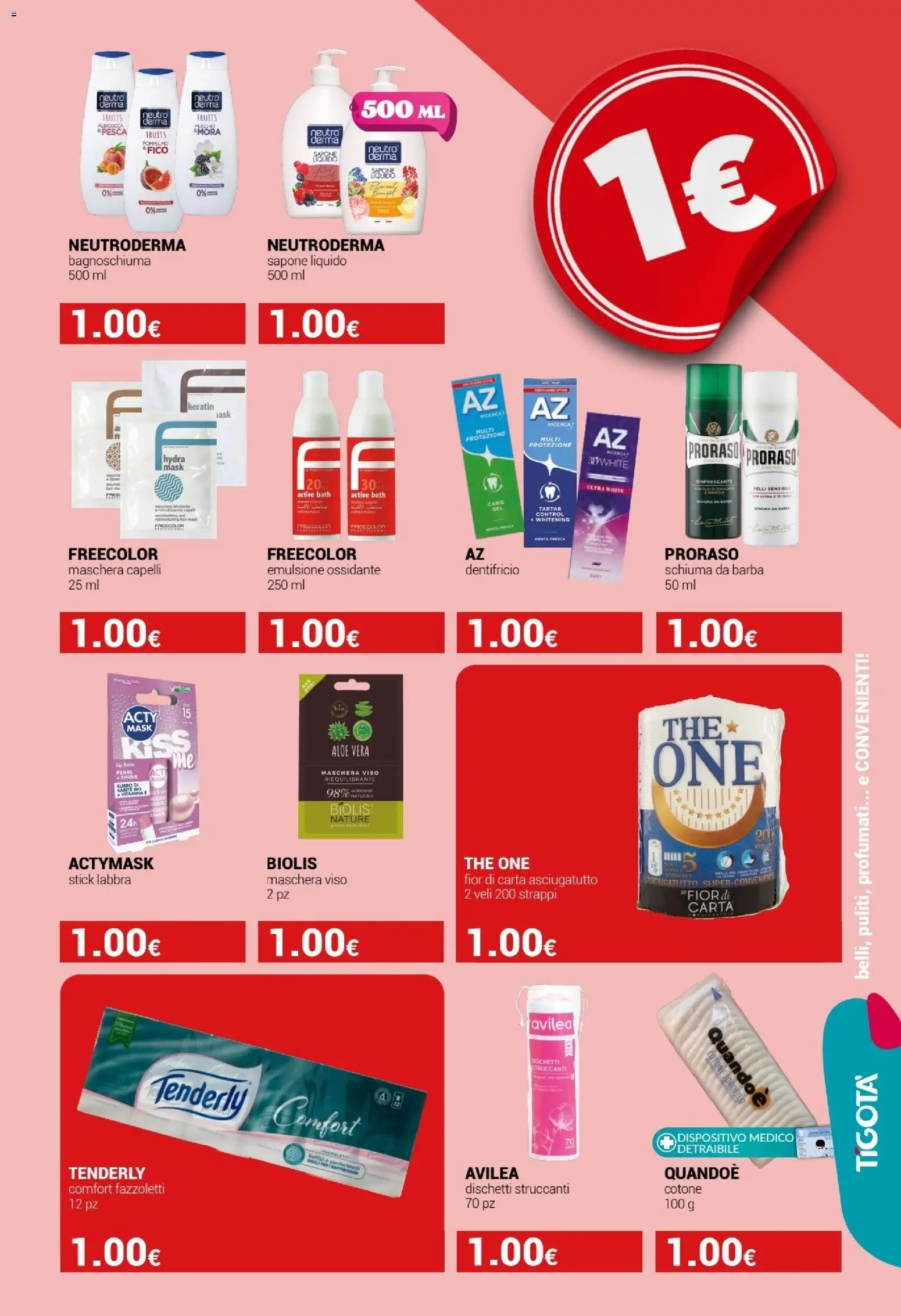 Volantino Tigotà del 10.01.2026 | Pagina: 3 | Prodotti: Schiuma da barba, Bagnoschiuma, Fazzoletti, Pompelmo