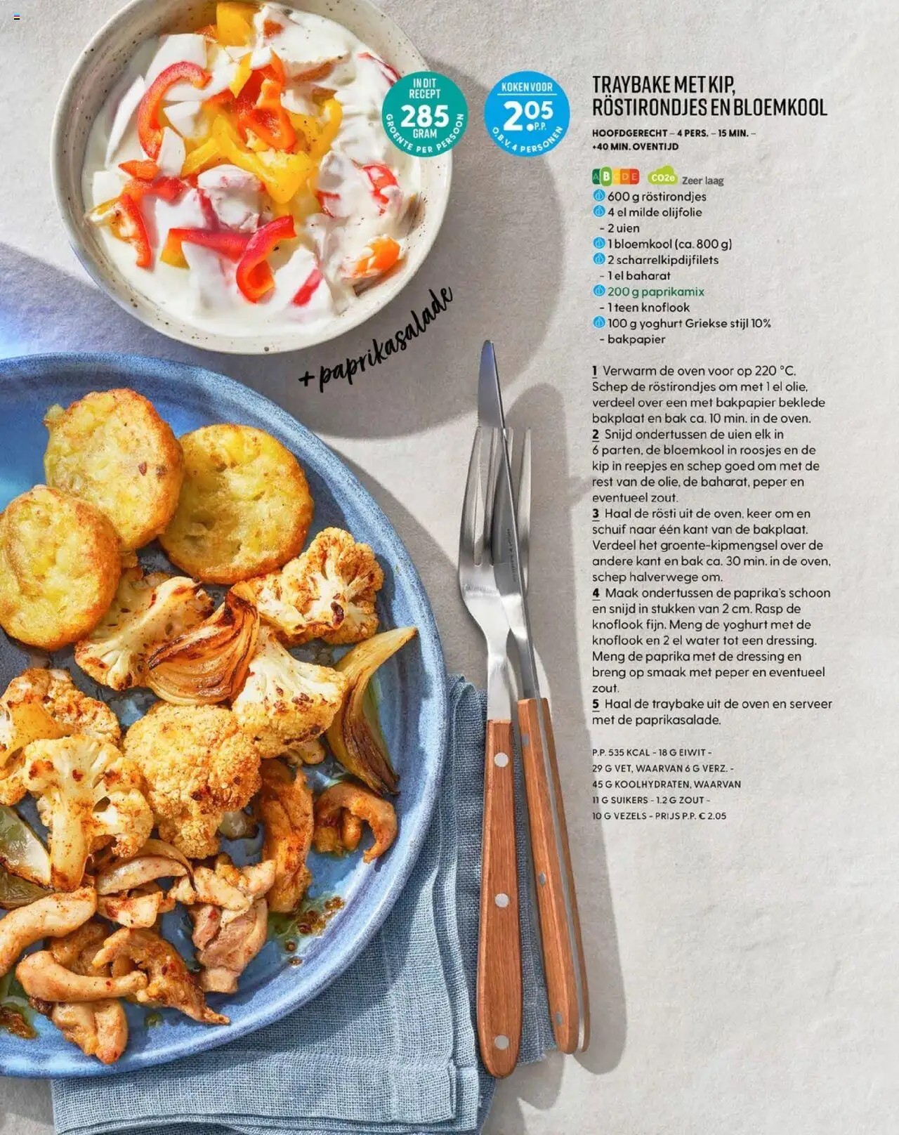  | Pagina: 22 | Producten: Bloemkool, Schep, De oven, Kip