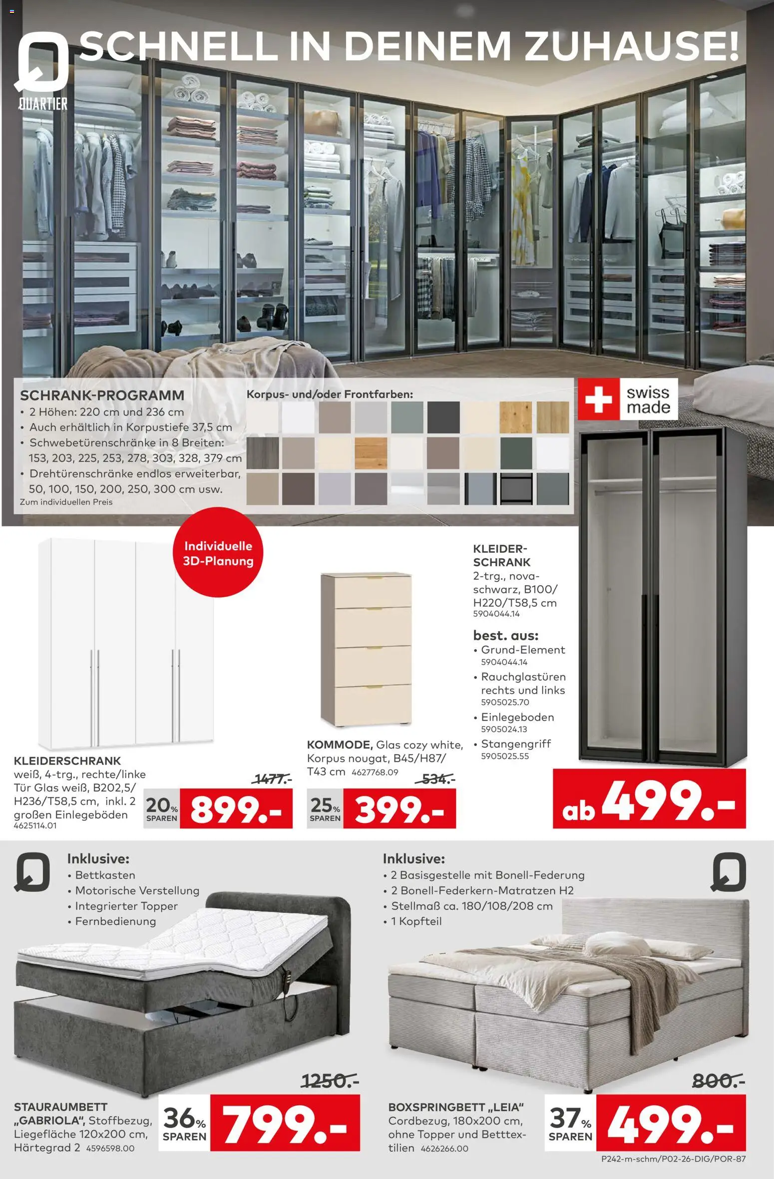 Porta! Prospekt 	 – gültig ab 05.01.2026 | Seite: 3 | Produkte: Kleiderschrank, Boxspringbett, Topper, Schrank
