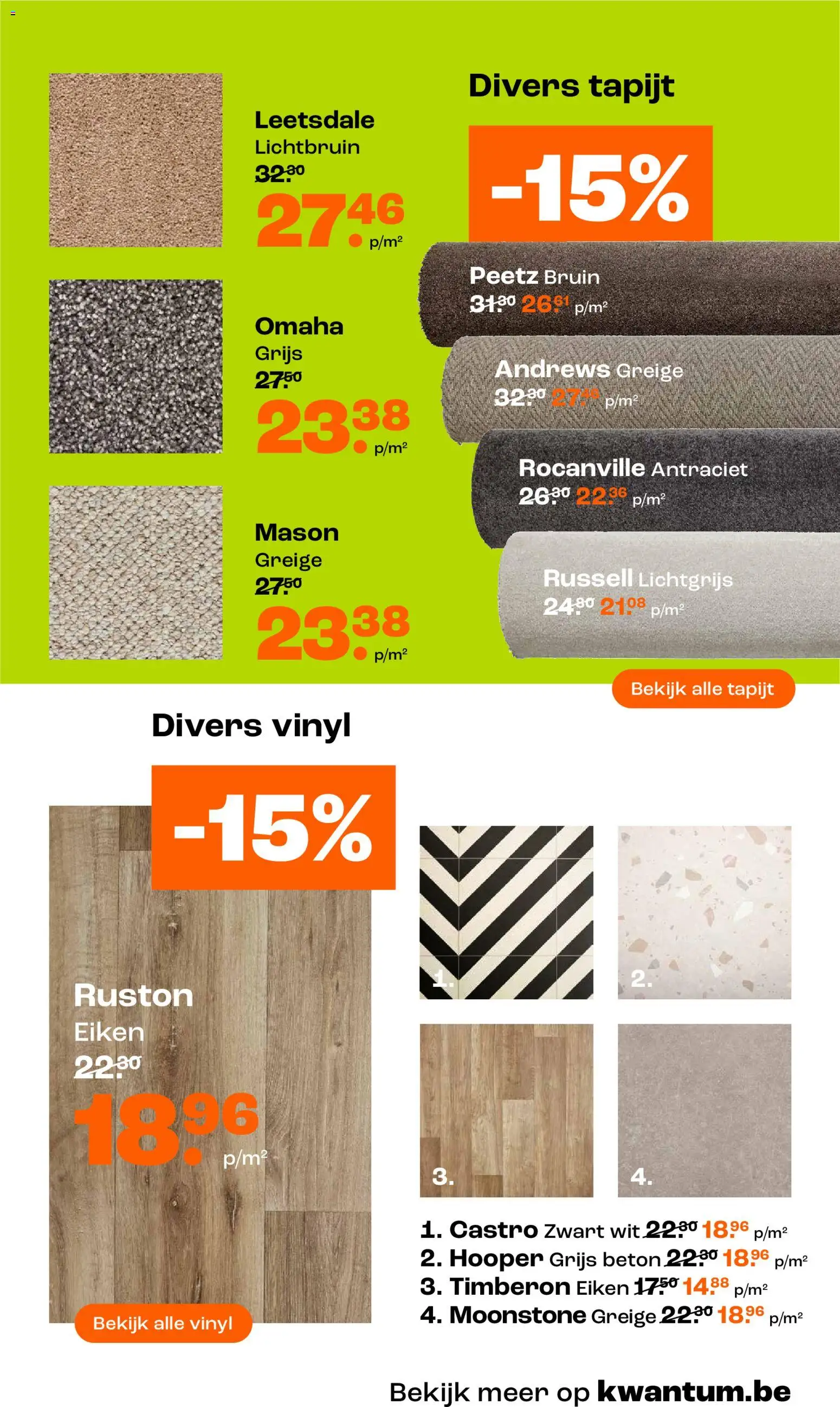 {H1} | Pagina: 22 | Producten: Tapijt