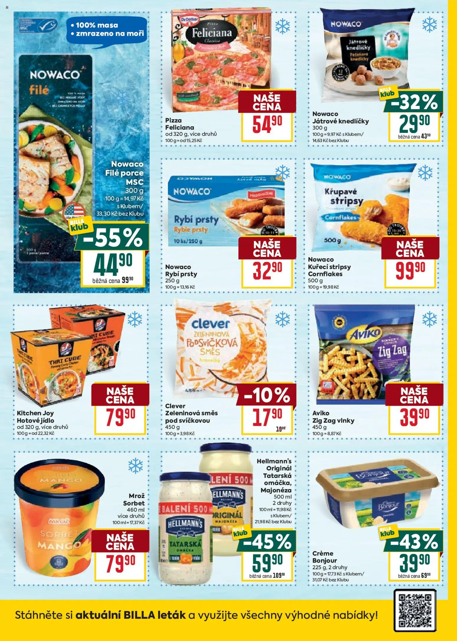 Billa Velký leták od 29.10.2025 | Strana: 28 | Produkty: Mango, Nowaco Kuřecí stripsy, Hellmann's, Clever