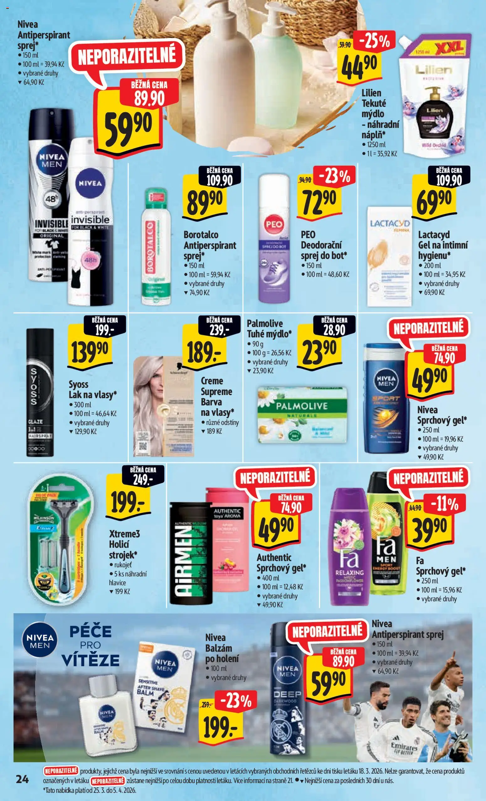 Albert leták - Hypermarket od 25.03.2026 | Strana: 32 | Produkty: Syoss, Antiperspirant, Nivea, Lactacyd
