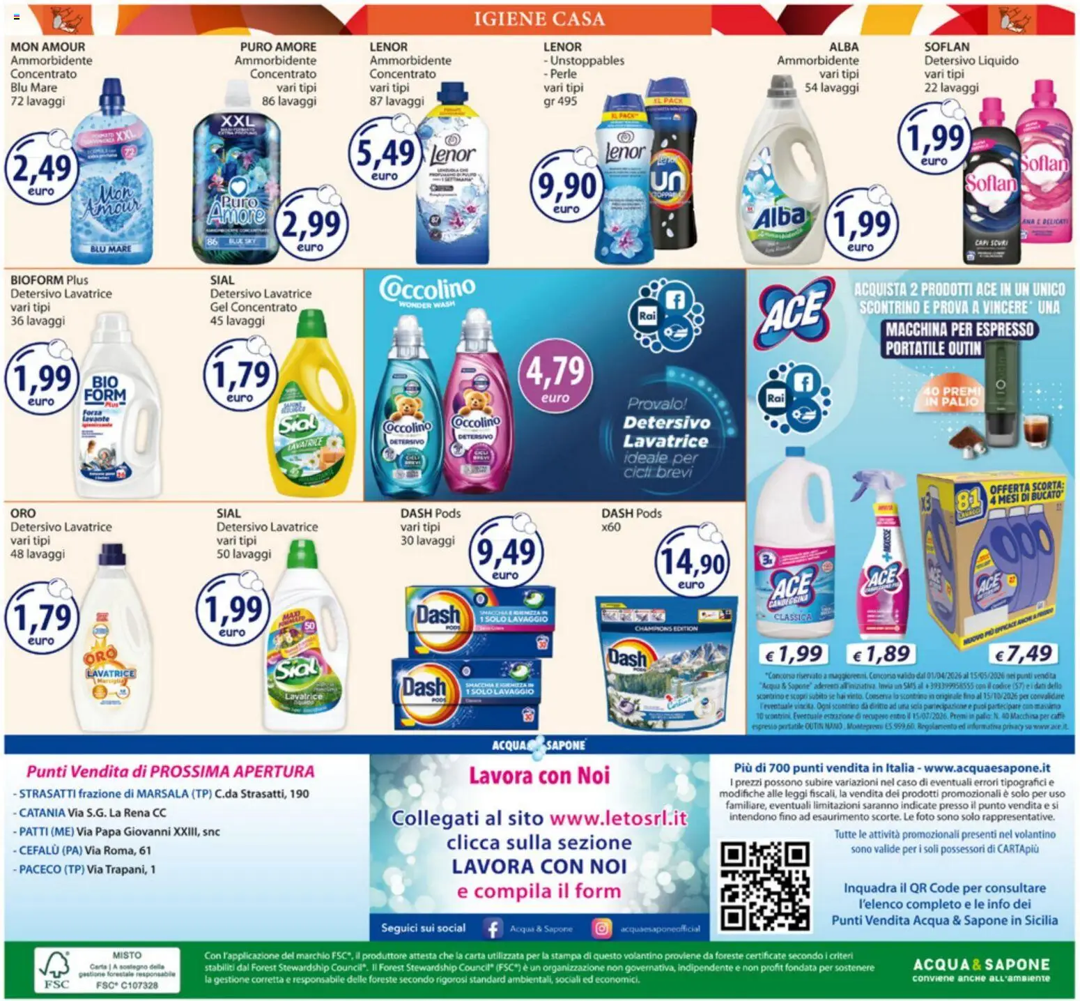 Volantino Acqua e Sapone del 07.04.2026 | Pagina: 20 | Prodotti: Sapone, Ammorbidente, Lavatrice, Stampa