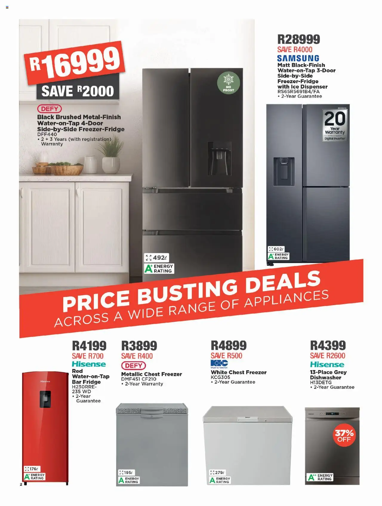 New House and Home catalogue – valid from 22.09.2025 | Page: 2 | Products: Freezer, Dishwasher, Fridge, Chest freezer