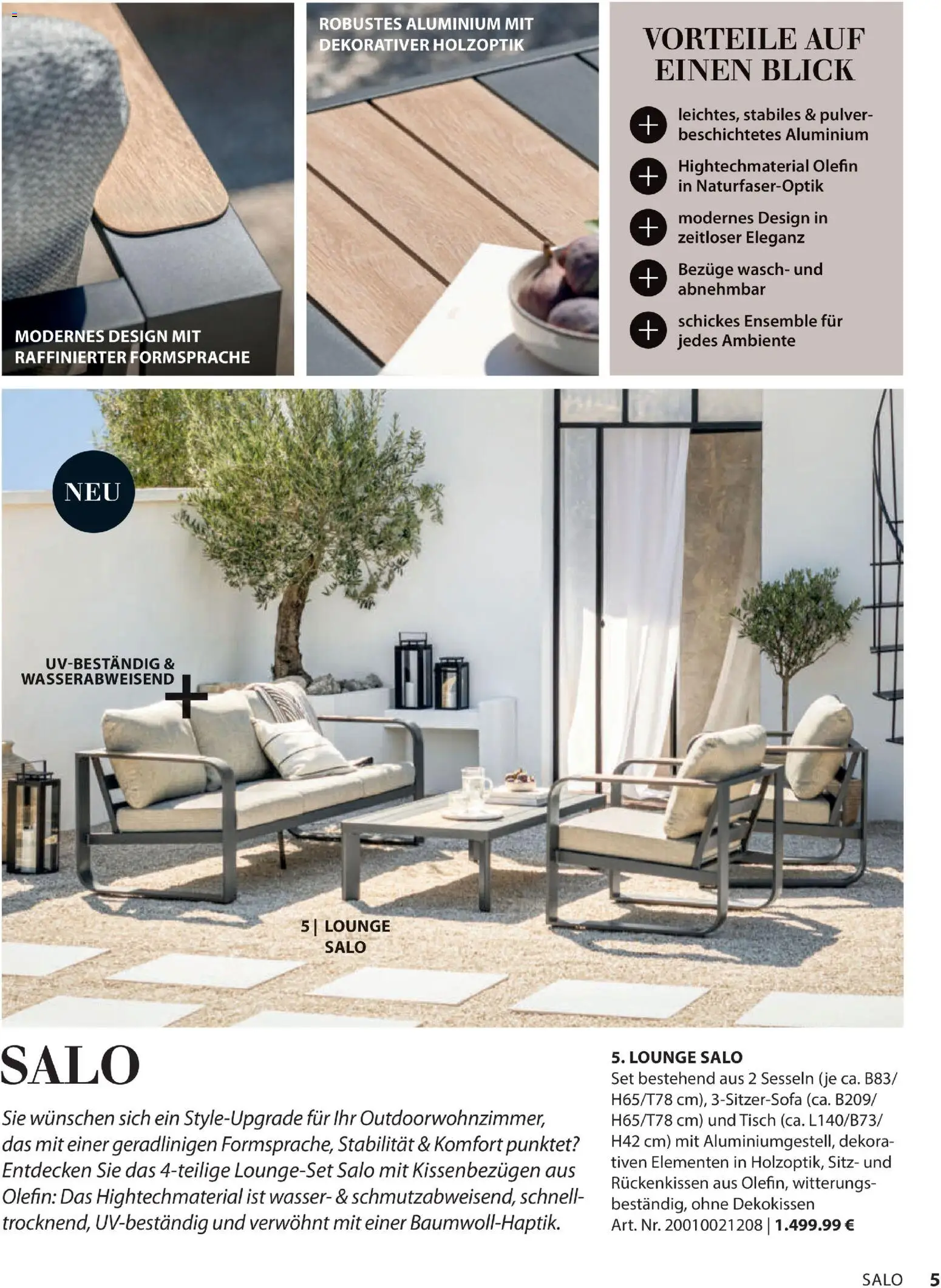 Dehner Gartenmöbel Trends 2026 gültig ab 29.01.2026 | Seite: 5 | Produkte: Wasser, Tisch