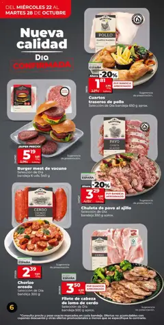 Vista previa Chuleta de pavo al ajillo, Selección de Dia bandeja 550 g aprox. válido desde el 22.10.2025 | Página: 6
