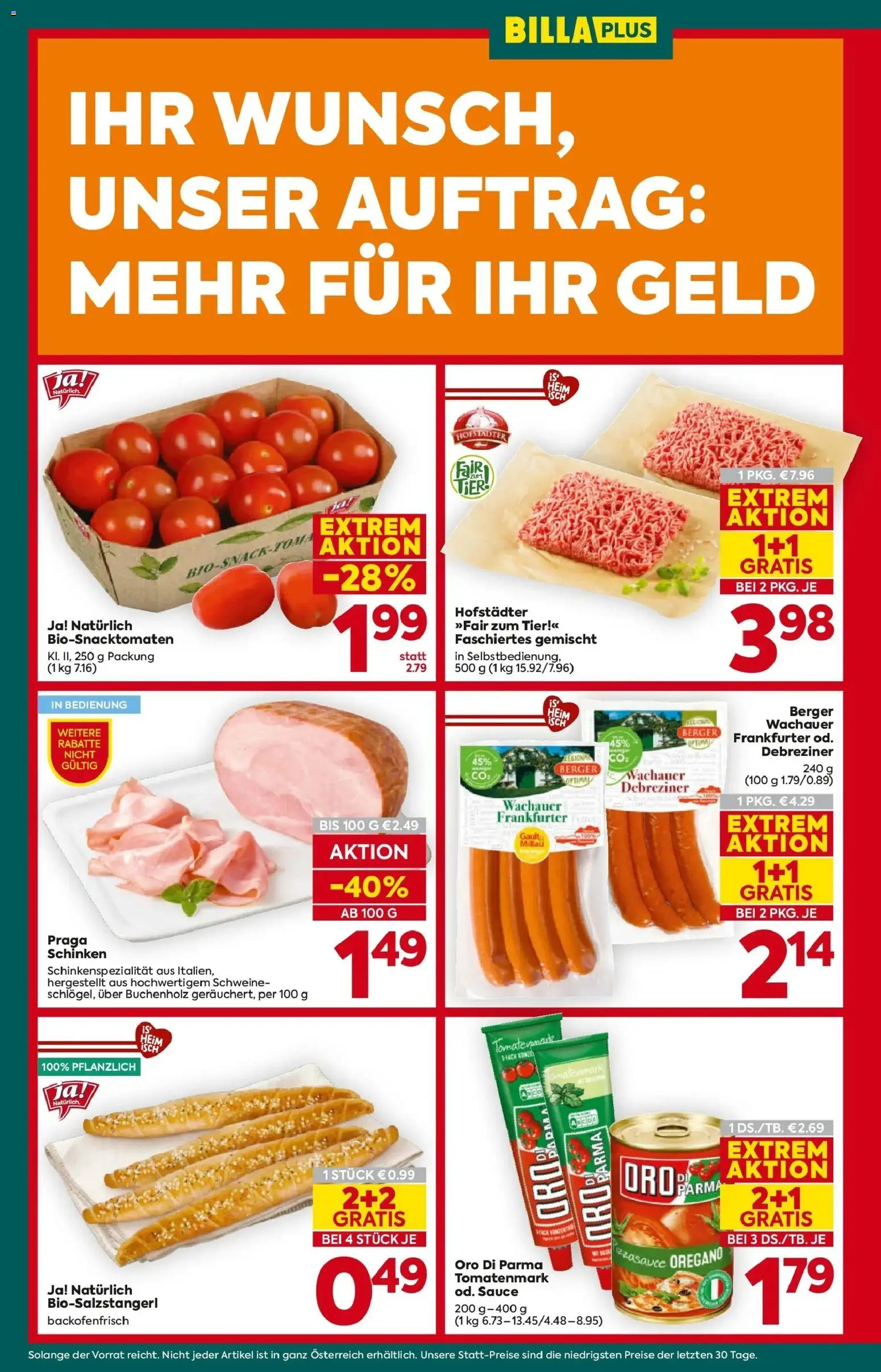 Billa Plus Flugblatt - Niederösterreich gültig ab 19.02.2026 | Seite: 4 | Produkte: Schinken