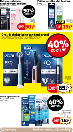 Philips elektrische tandenborstel Sonicare, Keuze uit Series 3100, 6100, 6500 en 7100. - Voorbeeld van een folder van Kruidvat, geldig van 07.10.2025 | Pagina: 23
