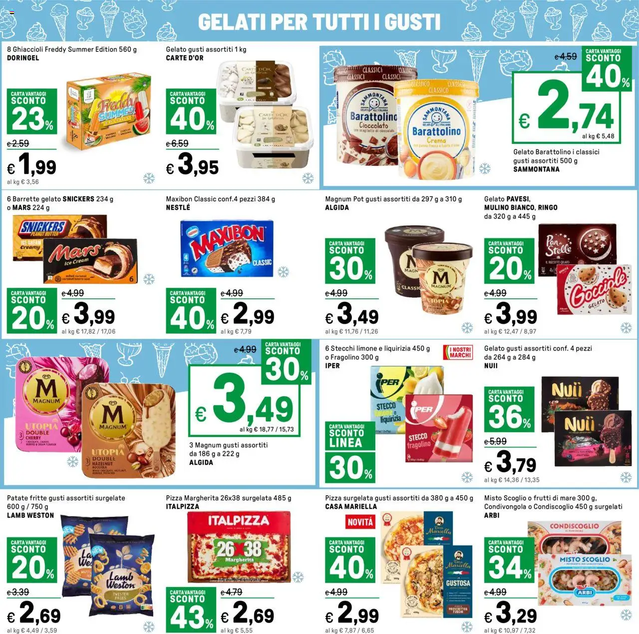Volantino Iper del 01.08.2025 | Pagina: 13 | Prodotti: Crema, Cioccolato, Frutti di mare, Limone