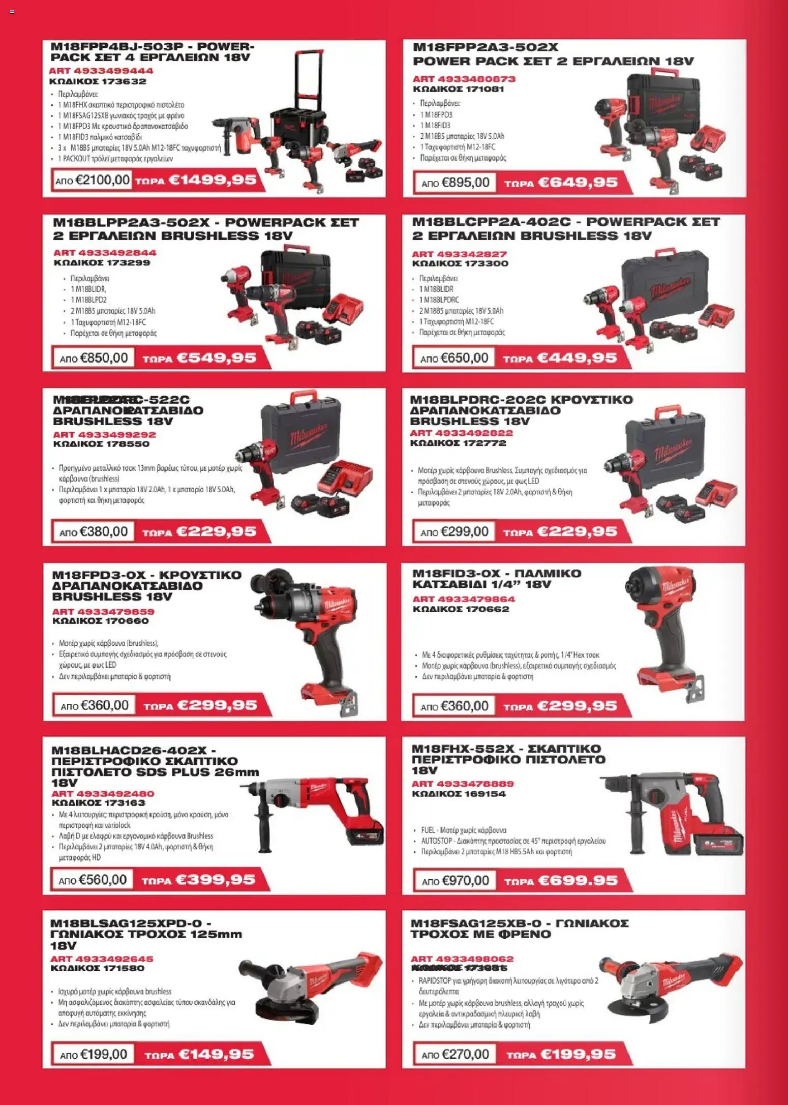 Mangas Home Improvement - Milawukee Catalogue - Spring 2026 – σε ισχύ από 16.03.2026 | Σελίδα: 2