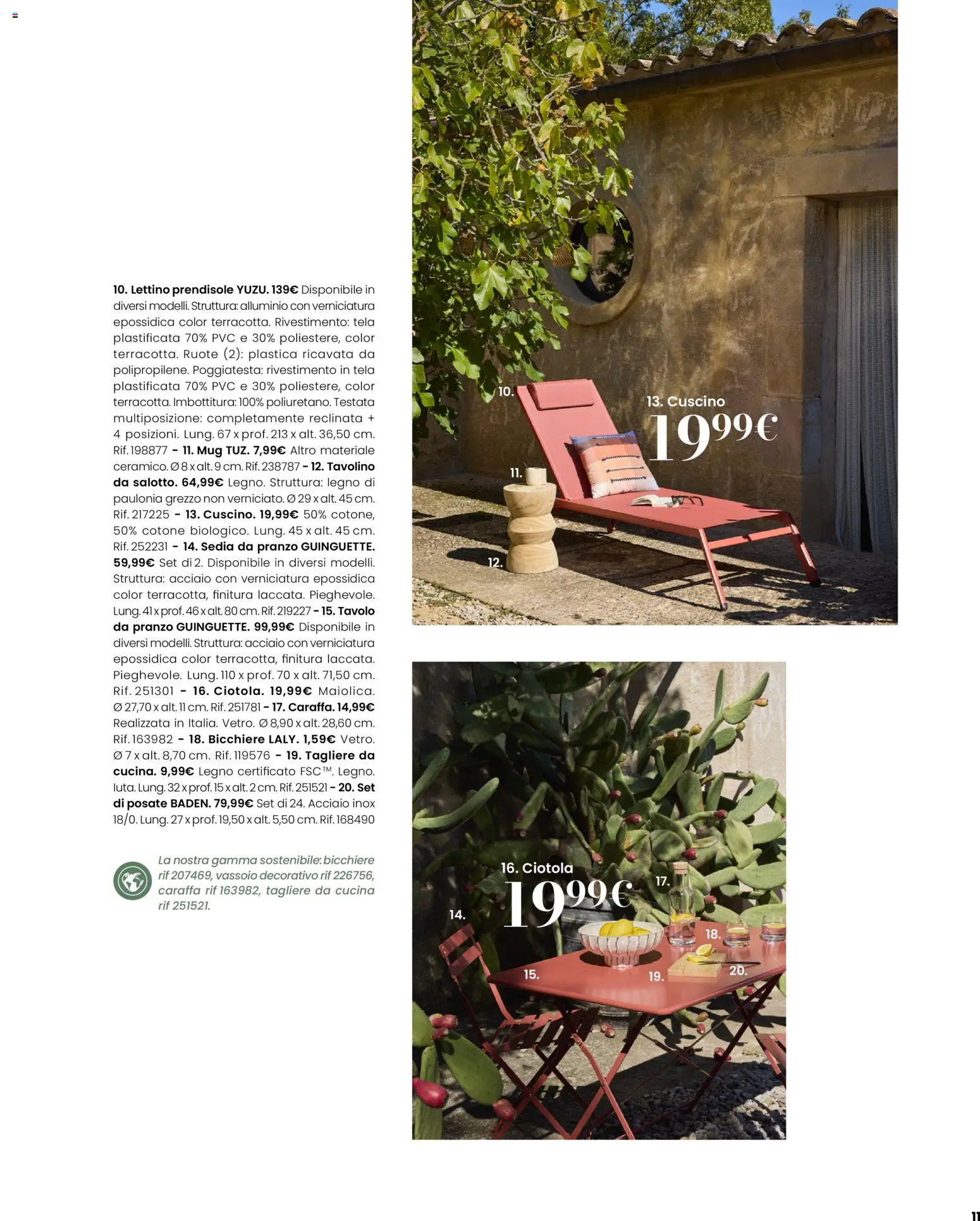 Volantino Maisons du Monde del 12.03.2026 | Pagina: 11 | Prodotti: Posate, Alluminio, Tavolo, Sedia