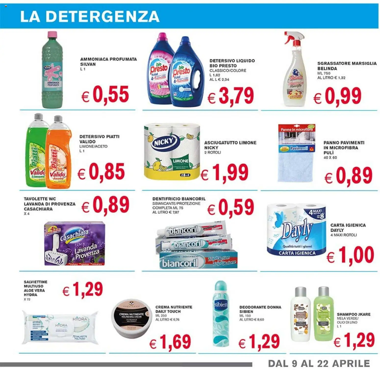 Volantino Coal del 09.04.2026 | Pagina: 11 | Prodotti: Limone, Asciugatutto, Aloe vera, WC