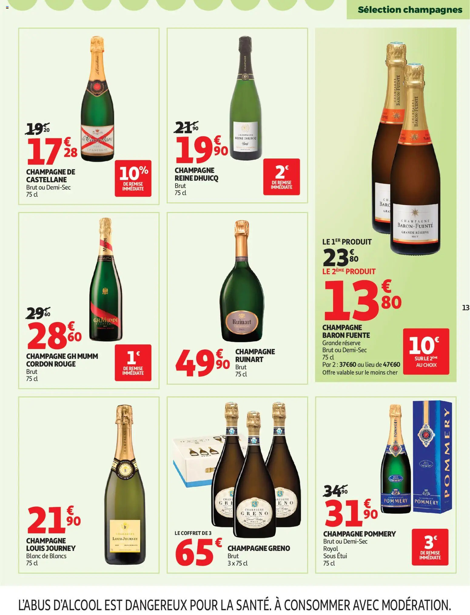 {H1} | Page: 13 | Produits: Étui, Champagne brut, Champagne, Champagne greno