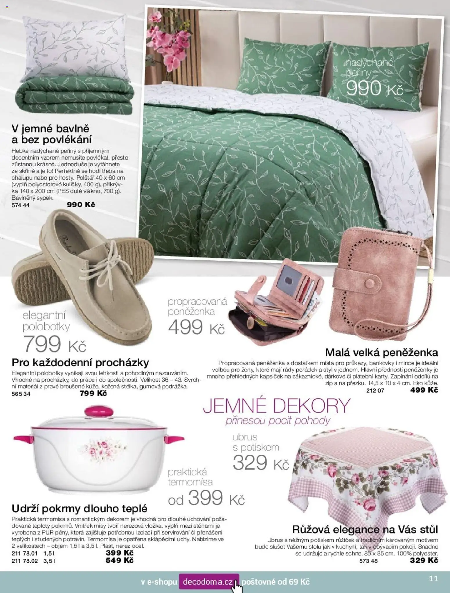 Decodoma katalog od 16.02.2026 | Strana: 11 | Produkty: Polobotky, Peněženka, Skříně, Ubrus