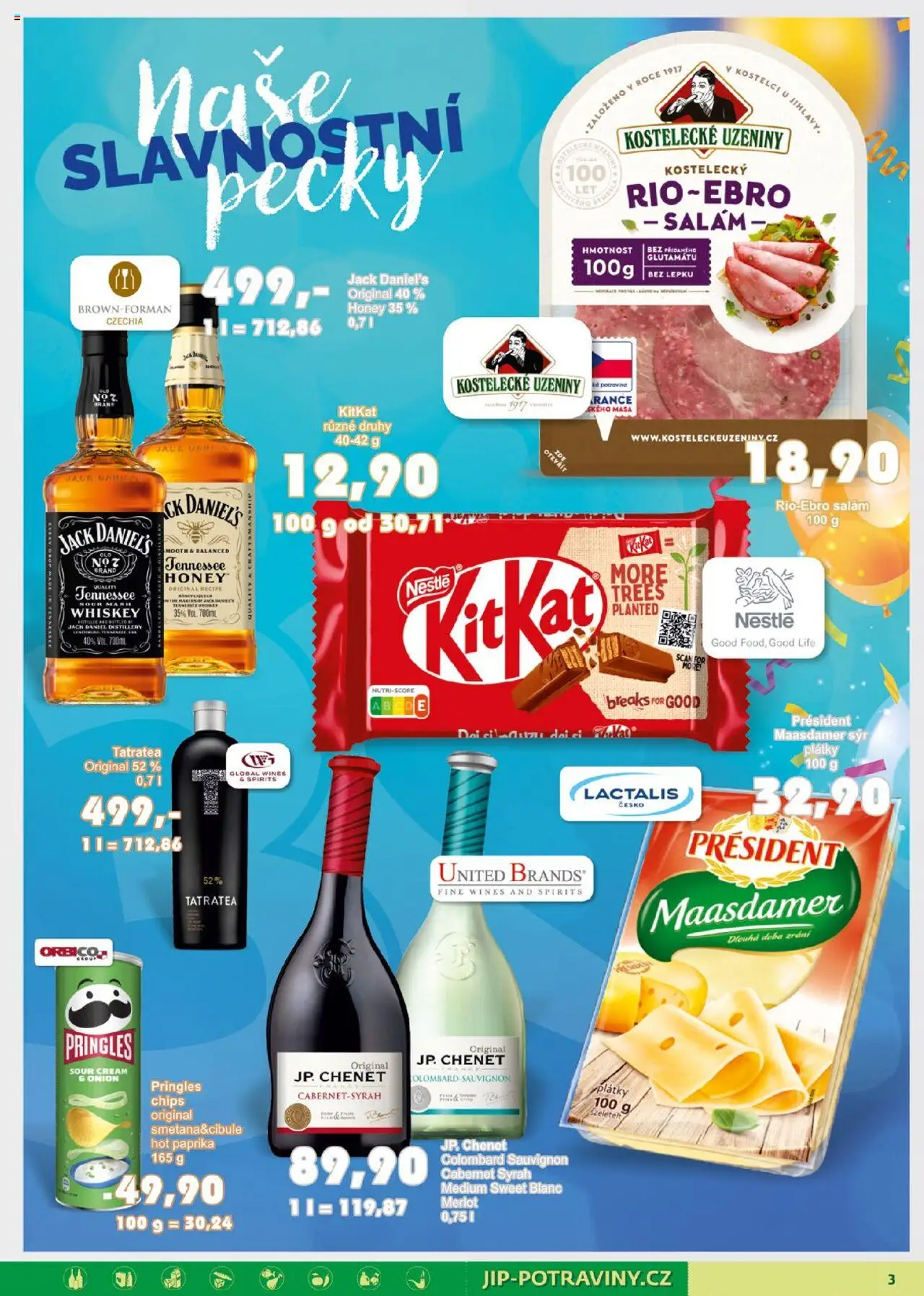 Jip leták od 22.10.2025 | Strana: 3 | Produkty: Whiskey, Maasdamer, Paprika, Jack Daniel’s