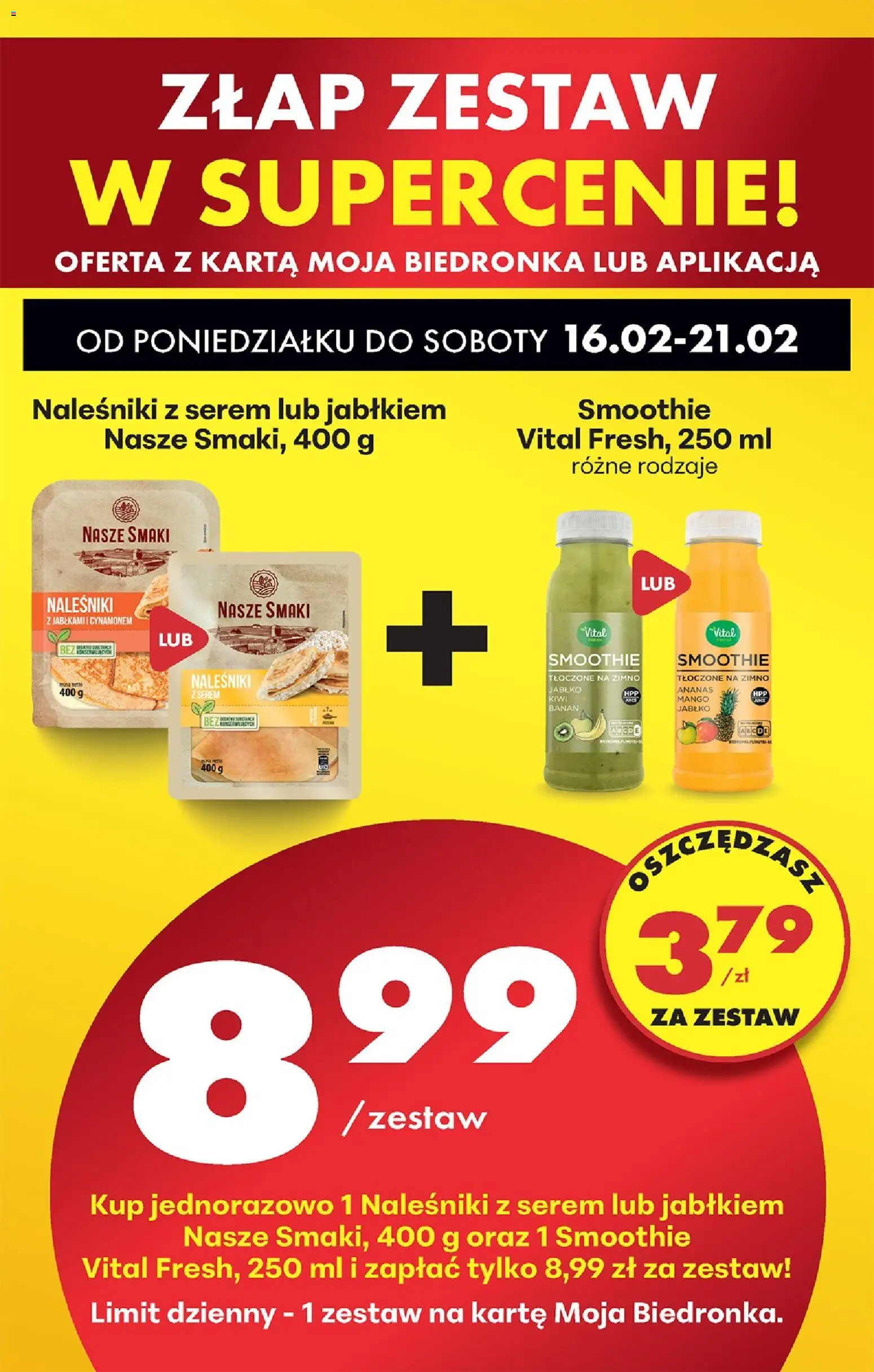 Biedronka Polsko leták od 16.02.2026 | Strana: 84 | Produkty: Ananas, Kiwi, Banán, Smoothie