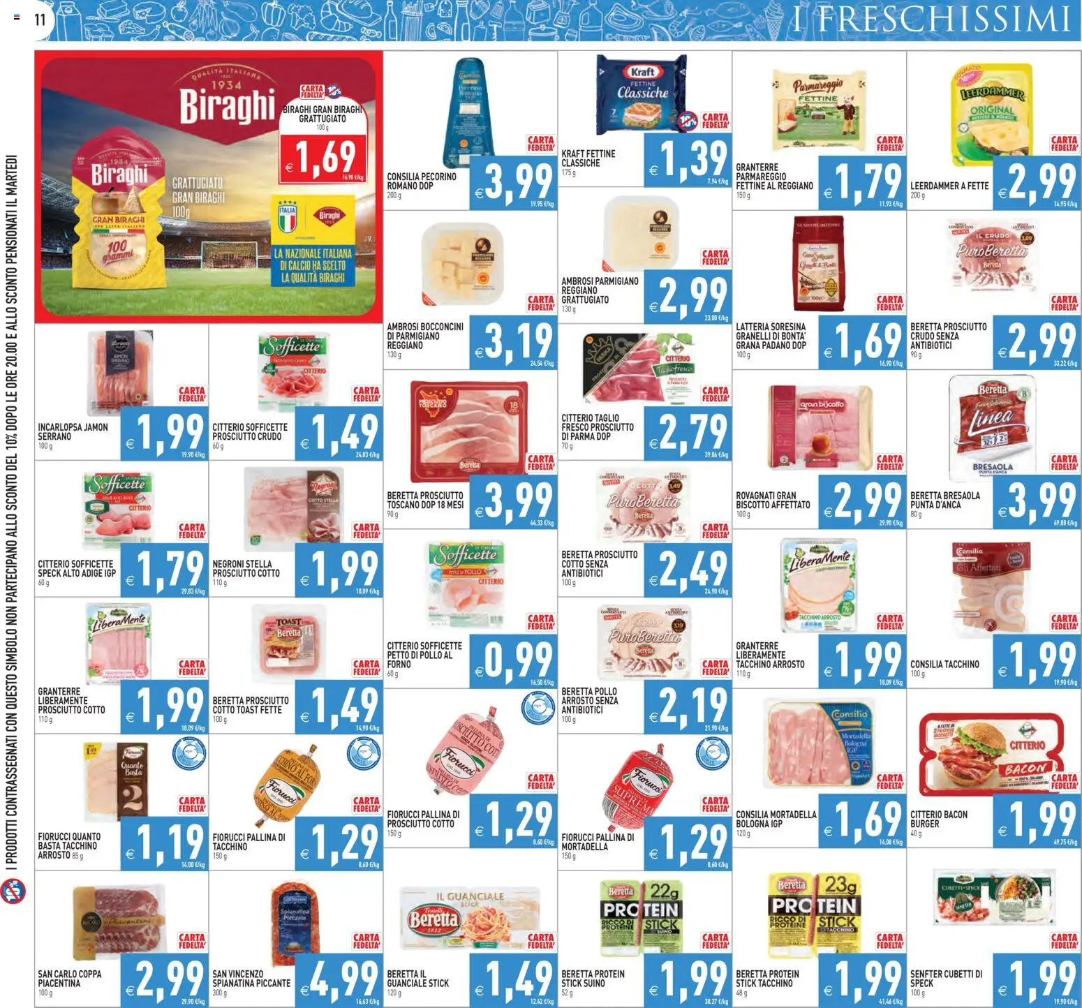 Volantino PIM Supermercati del 29.10.2025 | Pagina: 11 | Prodotti: Petto di Pollo, Suino, Tacchino, Guanciale