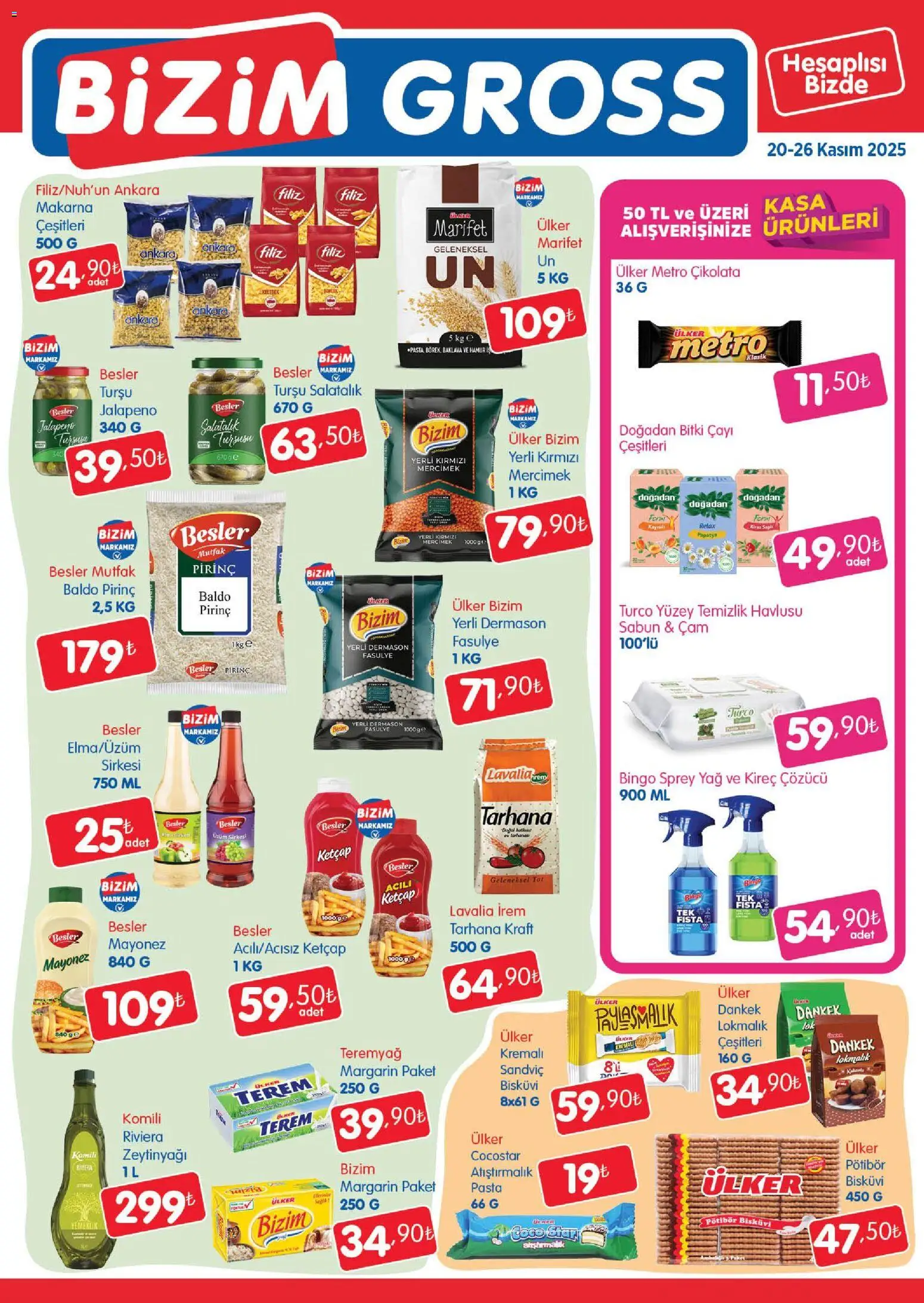 Bizim Toptan - Bizim Gross Fırsat Bülteni - 20.11.2025 tarihinden itibaren geçerlidir | Sayfa: 3 | Ürünler: Kireç çözücü, Sabun, Ravioli, Salatalık