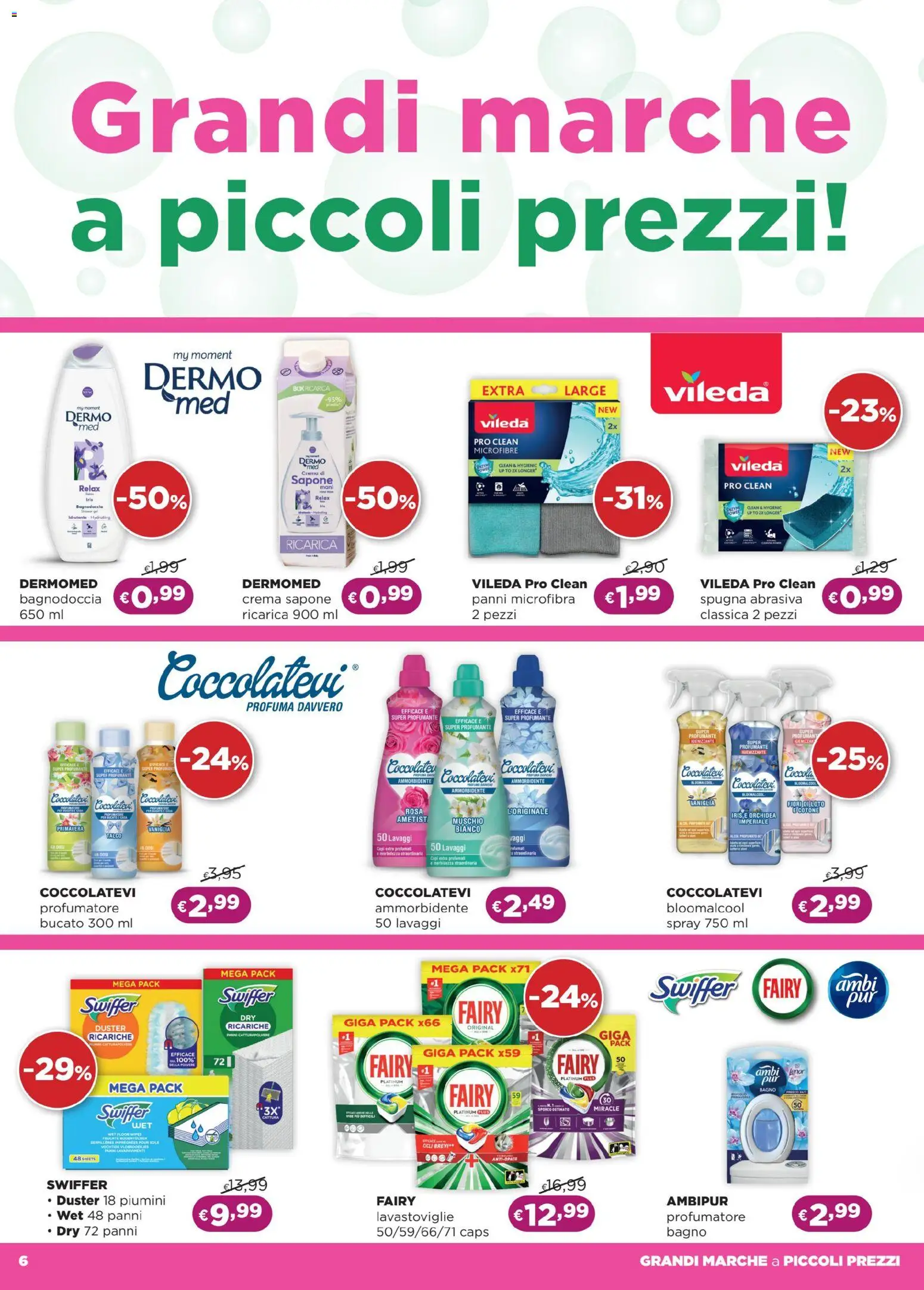 Volantino La Saponeria del 18.03.2026 | Pagina: 6 | Prodotti: Spugna, Sapone, Ammorbidente, Orchidea