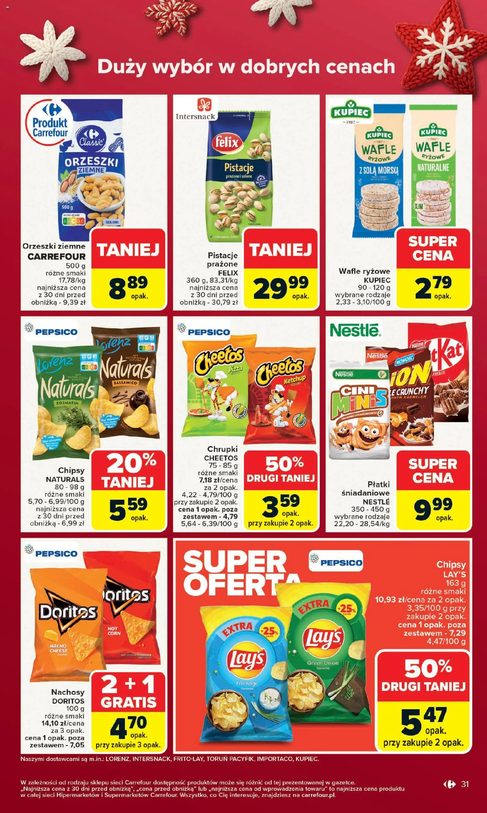 Carrefour Gazetka od 15.12.2025 | Strona: 35 | Produkty: Chipsy, Ketchup, Orzeszki ziemne, Płatki