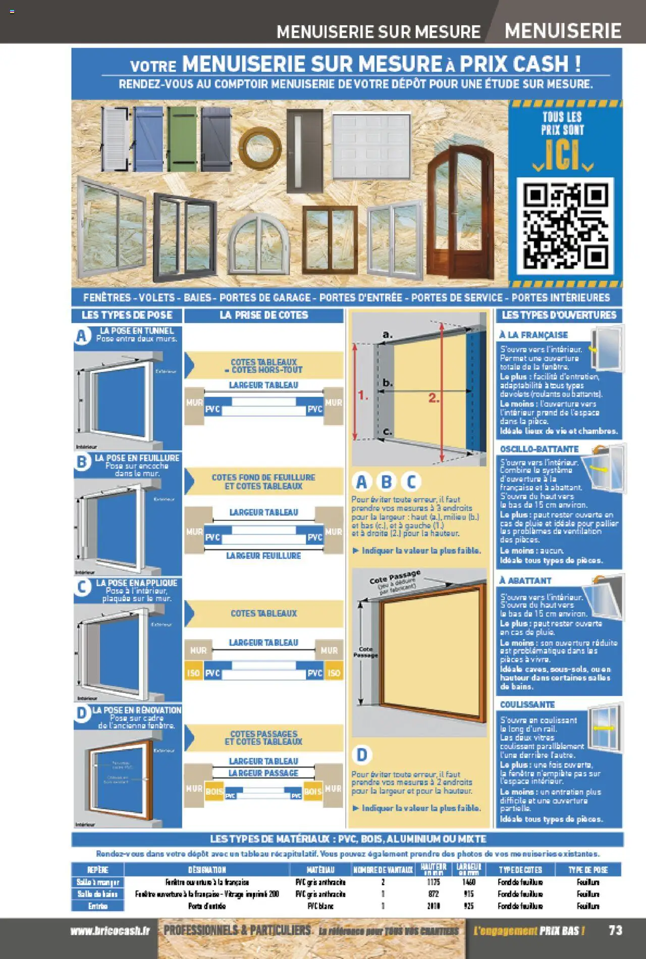{H1} | Page: 73 | Produits: Prise, Portes, Cadre