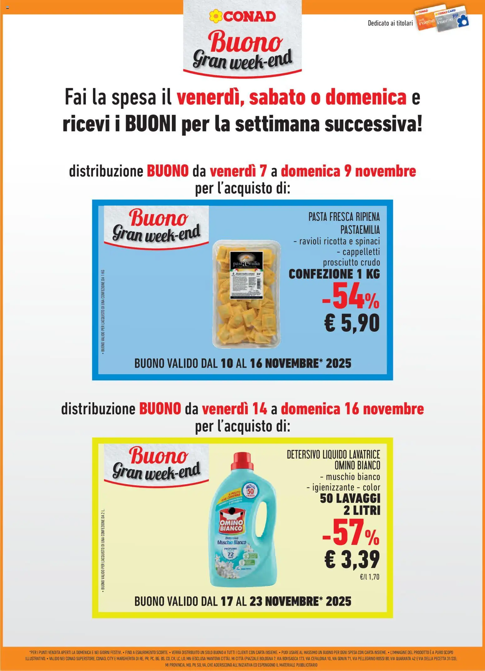 Volantino Conad del 06.11.2025 | Pagina: 17 | Prodotti: Prosciutto, Spinaci, Ravioli, Ricotta