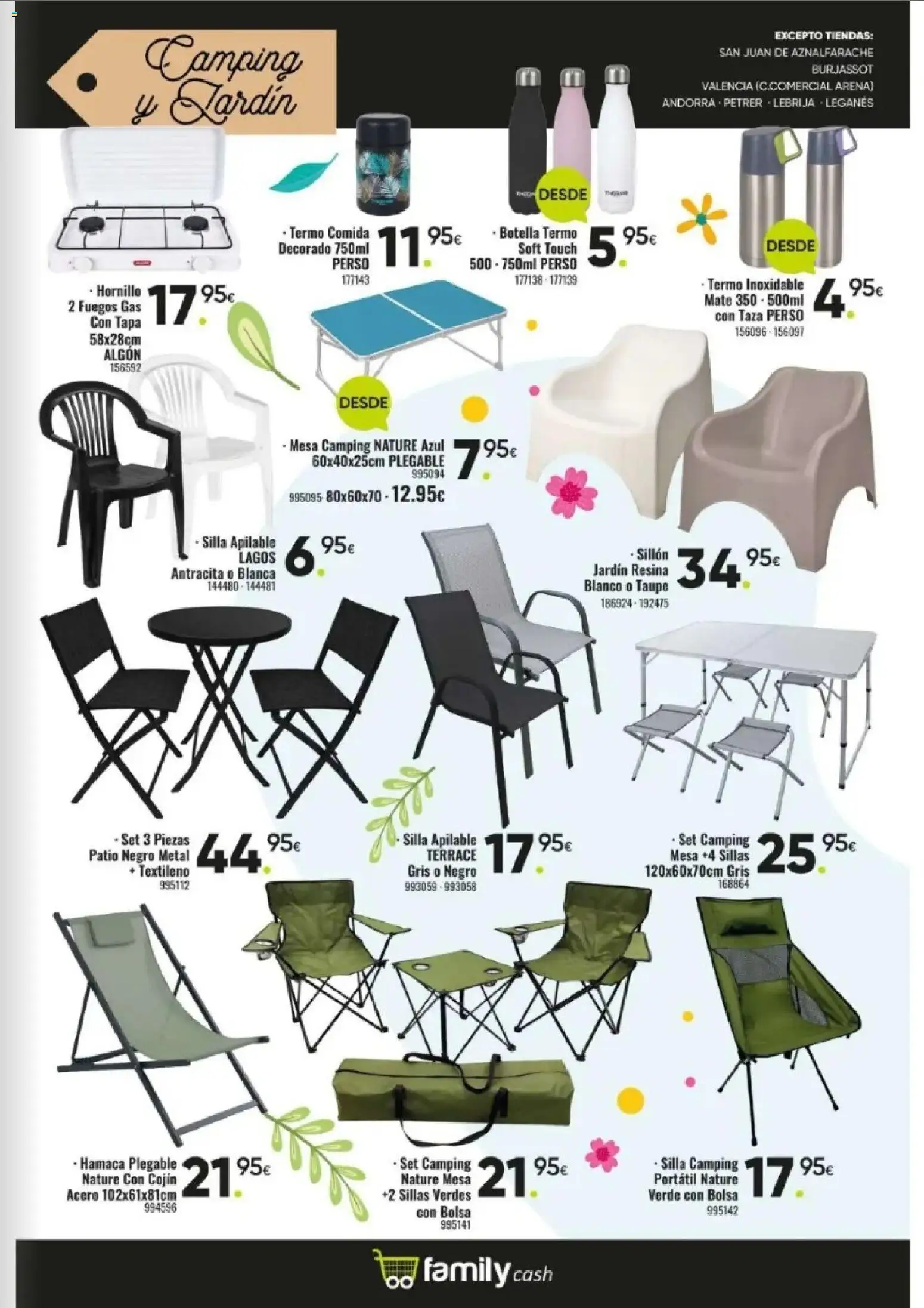 Family Cash folleto │ válido desde el 09.03.2026 | Página: 17 | Productos: Silla apilable, Bolsa, Sillón, Mesa