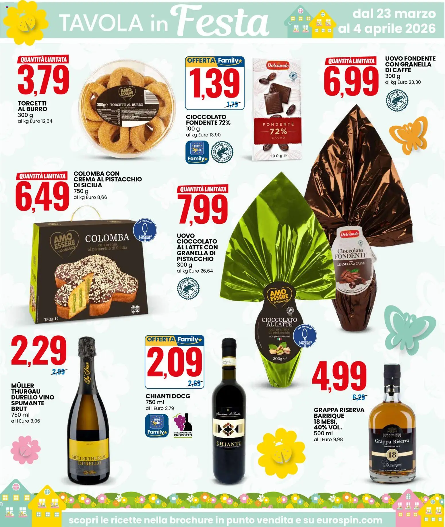 Volantino Eurospin del 23.03.2026 | Pagina: 8 | Prodotti: Caffè, Cioccolato, Latte, Cacao