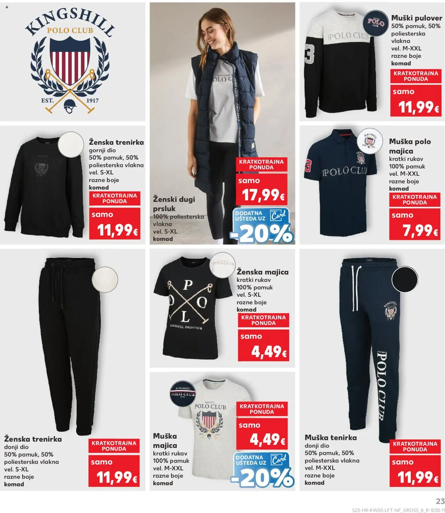 Kaufland katalog | vrijedi od 28.01.2026 | Stranica: 23 | Proizvodi: Majica, Prsluk, Trenirka