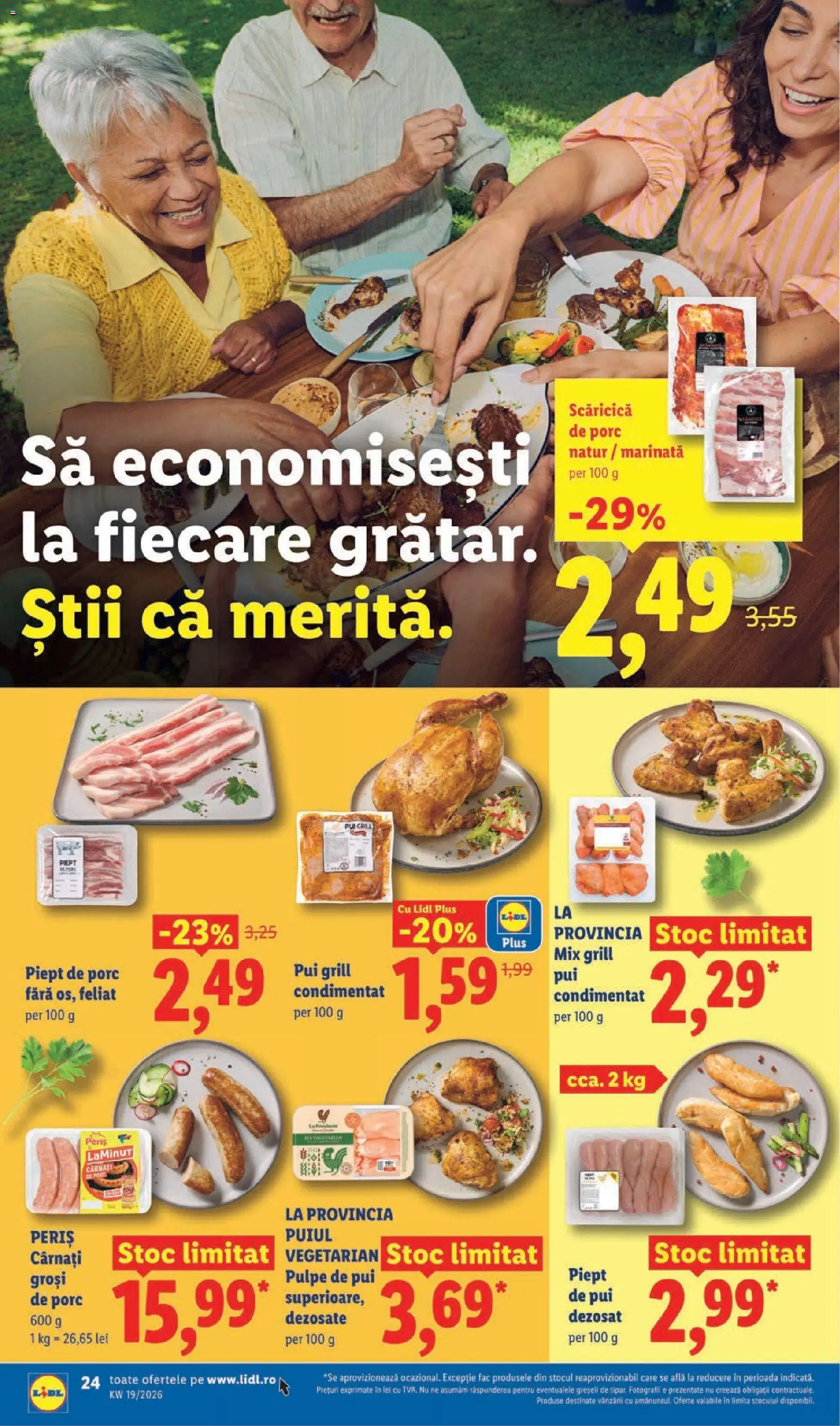 Noul catalog Lidl – valabil de la 04.05.2026 | Pagină: 24 | Produse: Grill, Hacıyatmaz Kedi Oyuncağı, Cârnați