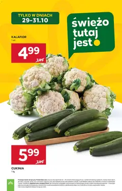 Pogląd oferty "Stokrotka Gazetka" - ważna od 30.10.2025 | Strona: 11 | Produkty: Kalafior, Stokrotka, Cukinia