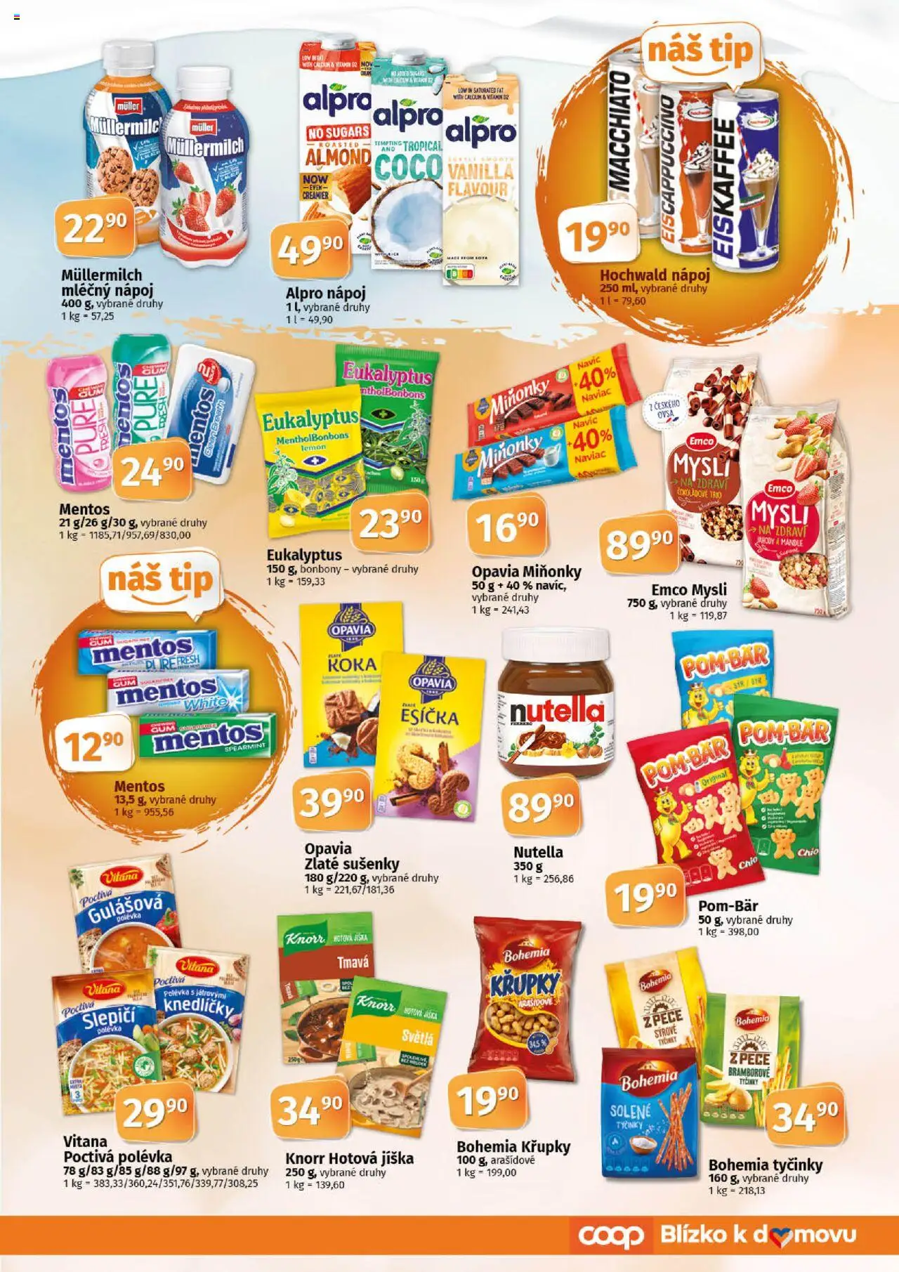 Coop leták - Tuty od 21.05.2025 | Strana: 5 | Produkty: Bonbóny, Eukalyptus, Knorr, Sušenky