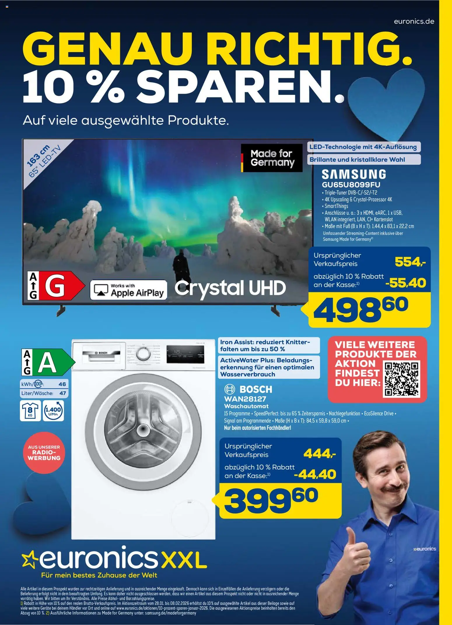 Euronics Prospekt 	 – gültig ab 28.01.2026 | Seite: 1 | Produkte: Bosch, Samsung, Apple, Radio