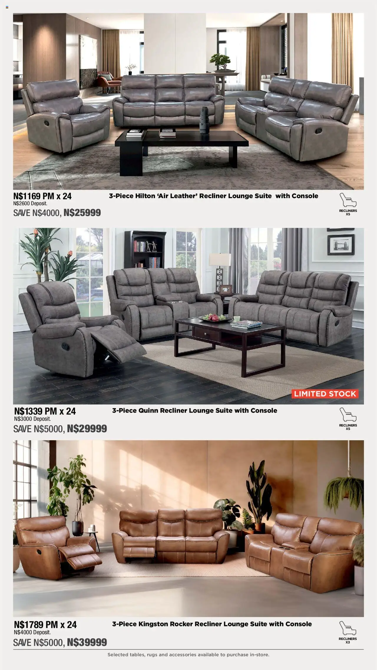 House and Home - Namibia Catalogue │ valid from 09.06.2025 | Page: 5 | Products: Lounge suite, Stock