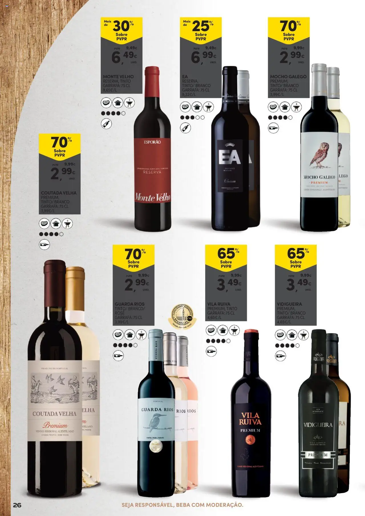 Continente - Vinhos, Enchidos e Queijos: A vida passa a comer com uma boa petiscada │ válido de 23.09.2025 | Página: 26 | Produtos: Vinho, Vinho tinto