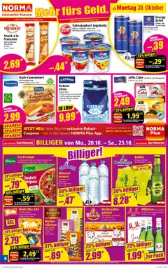 Norma Flugblatt ab 20.10.2025 gültig | Seite: 6 | Produkte: Wasser, Chili, Hajdina liszt