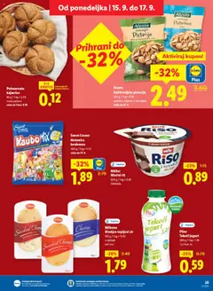 Novi Lidl katalog ponudbe – veljaven od 11.09.2025 | Stran: 33 | Izdelki: Pistacije, Mleko, Sir, Riz