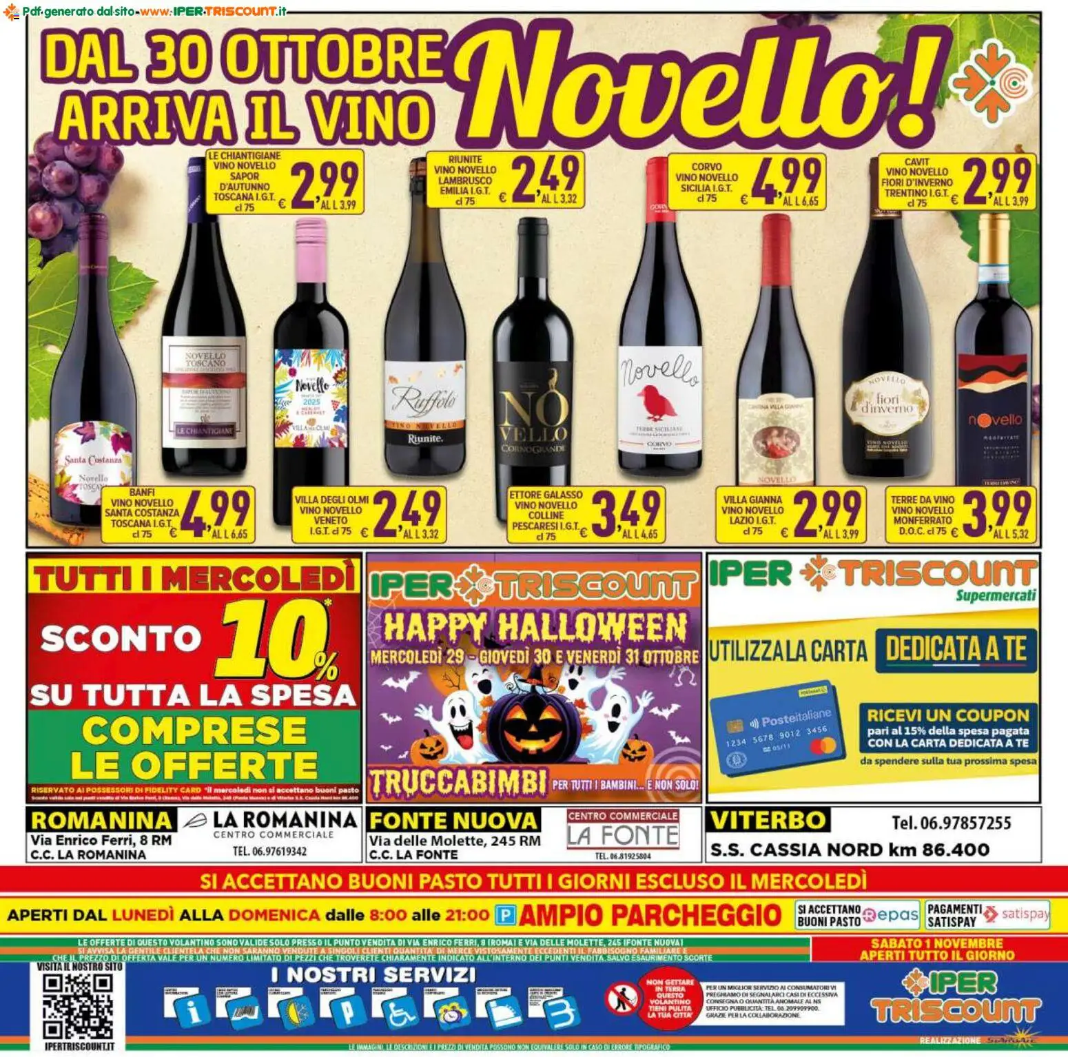 Volantino Ipertriscount del 29.10.2025 | Pagina: 20 | Prodotti: Tè, Vino, Terra