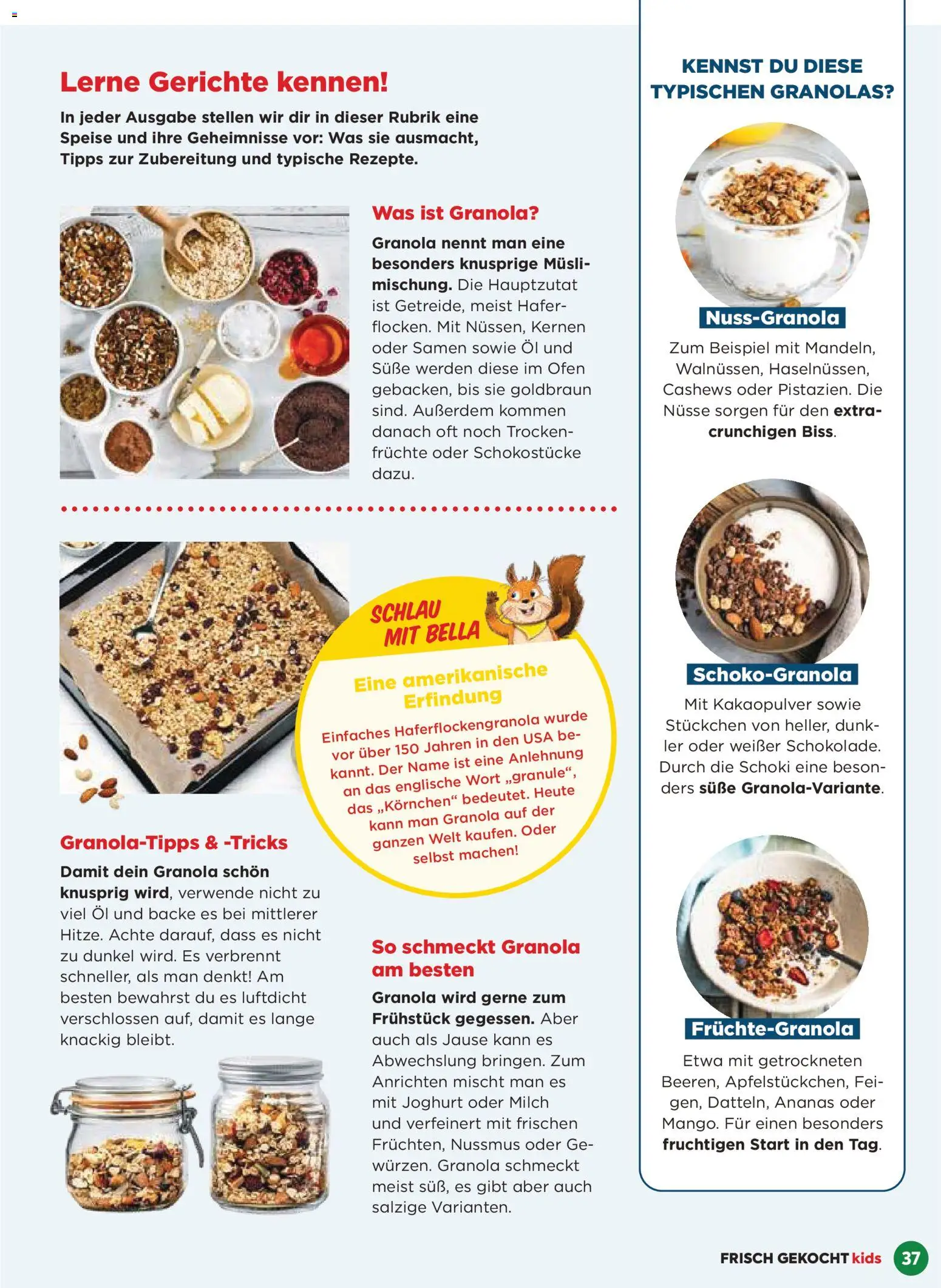 Billa AT akciós ujság - amely érvényes a következő dátumtól: 01.12.2025 | Oldal: 37 | Termékek: Granola, Joghurt, Só