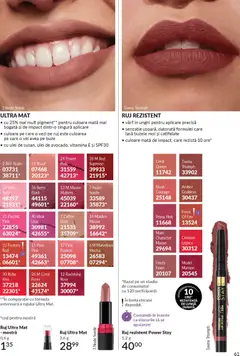 Ofertele Avon valabile de la 01.02.2026 | Pagină: 63 | Produse: Blush, Ruj, Peluş Köpek Yatağı, Ulei