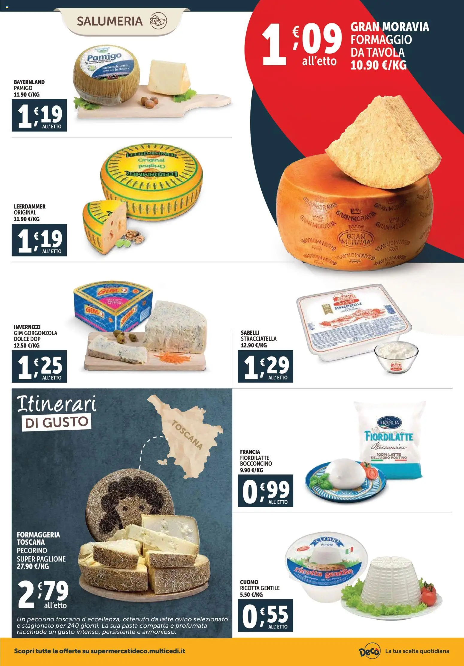 Volantino Decò del 20.11.2025 | Pagina: 2 | Prodotti: Formaggio, Pasta, Pecorino, Ovino