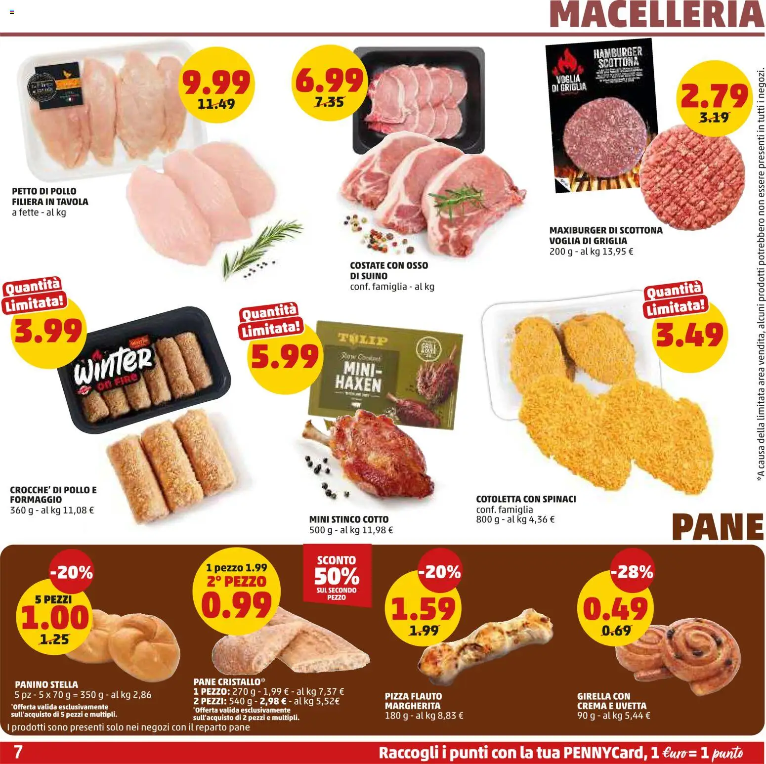 Volantino PENNY del 20.11.2025 | Pagina: 7 | Prodotti: Crema, Pane, Griglia, Hamburger