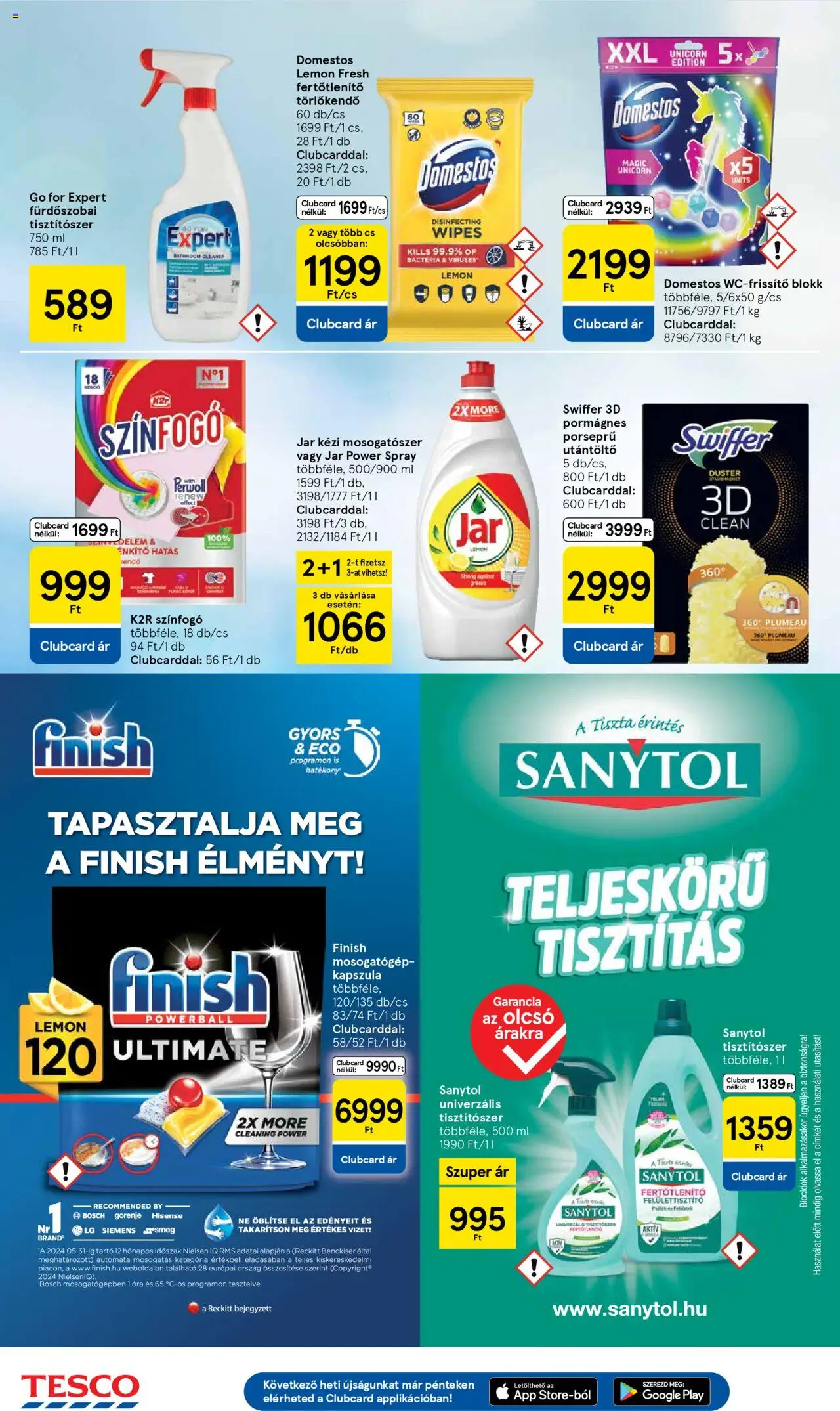 Tesco akciós ujság - amely érvényes a következő dátumtól: 09.10.2025 | Oldal: 26 | Termékek: Kendő, Mosogatógép, Mosogatógép kapszula, Óra