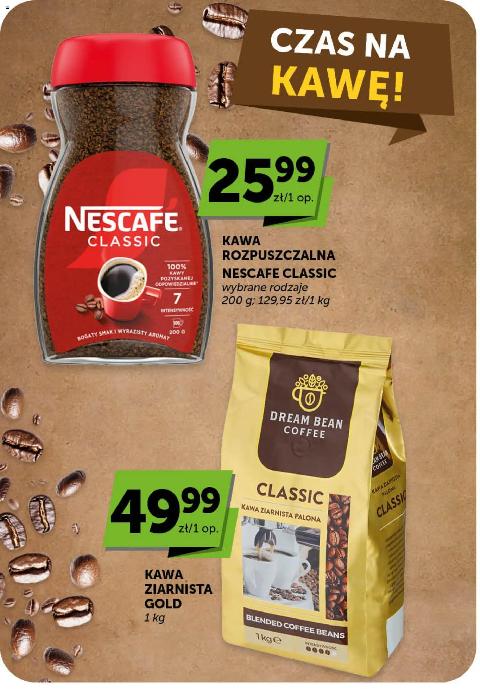 Groszek gazetka - Minimarket od 09.04.2026 | Strona: 16 | Produkty: Nescafe, Kawa ziarnista, Kawa rozpuszczalna, Kawa