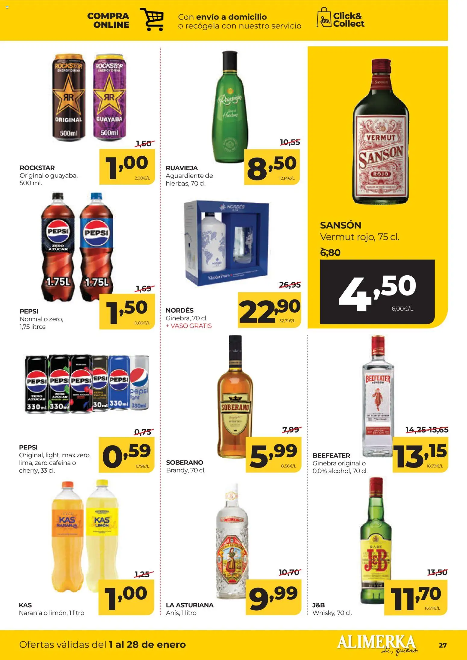 Alimerka folleto Castilla y León │ válido desde el 01.01.2026 | Página: 27 | Productos: Ginebra